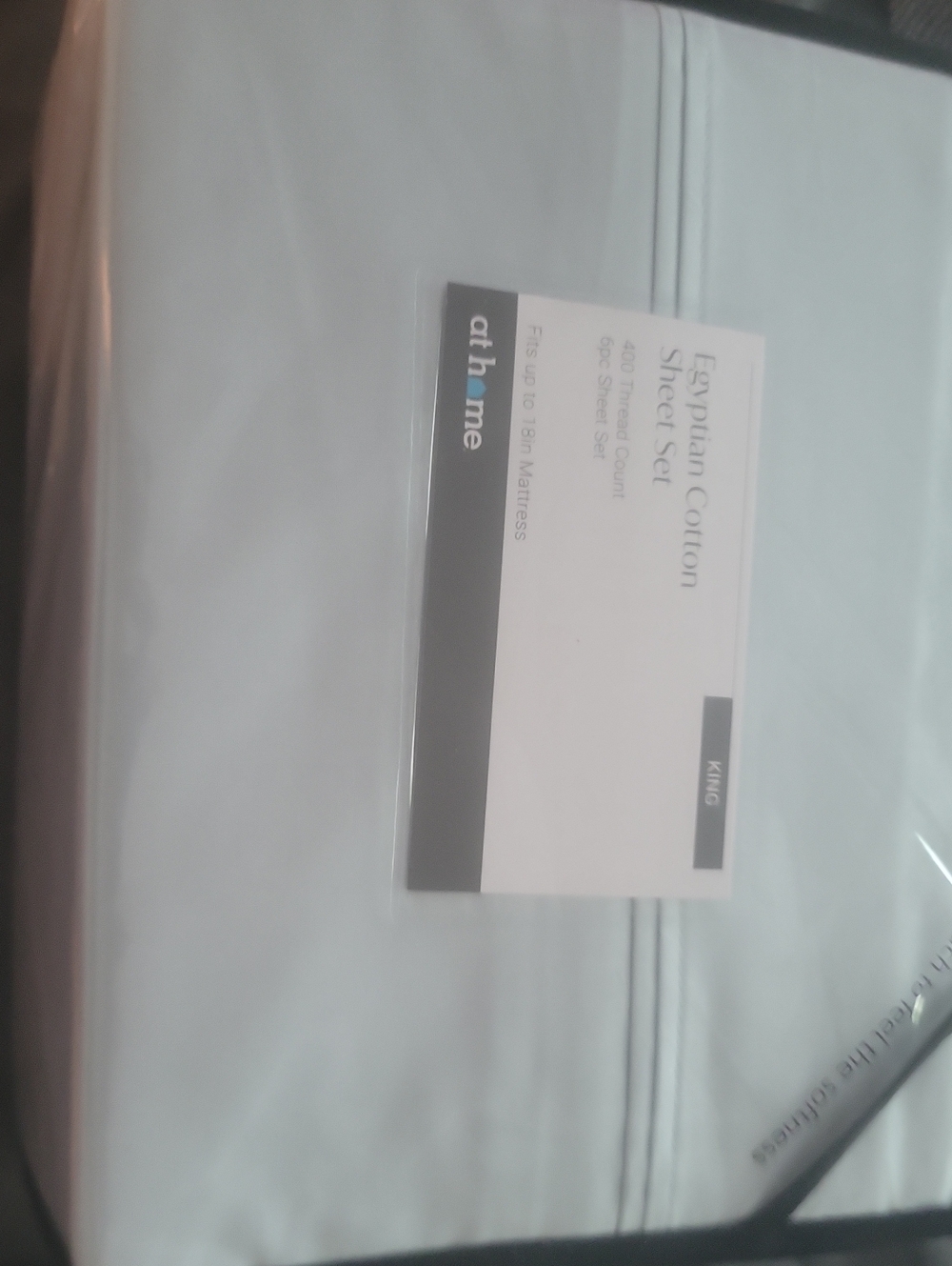 athome Egyptian Cotton King Sheet Set - Light Blue